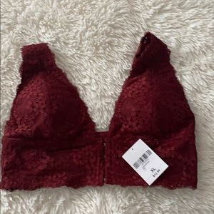 Wine colored bralette